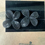 Pavé cz 3d large flower stud earrings