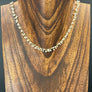Tiny freshwater, pearl dangling layering necklace - sterling silver, gold Vermeil