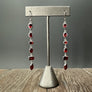 Gorgeous garnets dangle earring - sterling silver
