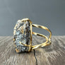 Pyrite Ring - Gold Tone