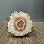 Crystal Flower cuff bracelet - Gold Tone