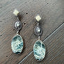 ocean jasper earring - silver