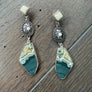 ocean jasper earring - silver