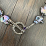 Hand-knotted Ombré Freshwater Pearl toggle Necklace - sterling silver