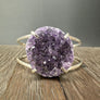 Amethyst Druzy Cuff - silver - Renee Piatt Collection