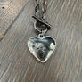 Apache gold heart necklace - gunmetal - Renee Piatt Collection