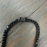 Black CZ Tennis Necklace - sterling silver - Renee Piatt Collection