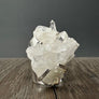 Crystal quartz cluster cuff ring - silver tone - Renee Piatt Collection