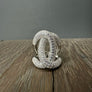 Double C bubble letter statement Ring - sterling silver - Renee Piatt Collection