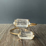 Double quartz bracelet - silver, gold - Renee Piatt Collection