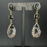 Geode and gemstone earrings - gold - Renee Piatt Collection