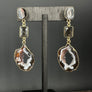 Geode and gemstone earrings - gold - Renee Piatt Collection