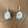 Geode Dangle earring - Silver - Renee Piatt Collection