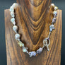 Hand - knotted Ombré Freshwater Pearl toggle Necklace - sterling silver - Renee Piatt Collection