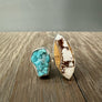 Wild Horse Jasper & Turquoise Ring - Sterling Silver
