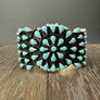 Turqoise howlite Wrap bracelet - silver