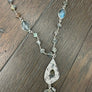 Labradorite Y Tassel Necklace - sterling silver