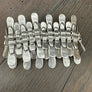 Metal tab statement bracelet - Antique Silver
