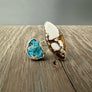Wild Horse Jasper & Turquoise Ring - Sterling Silver
