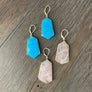 Large gemstone earring - gold - Renee Piatt Collection