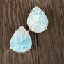 Larimar Stud Earring - silver - Renee Piatt Collection