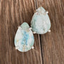 Larimar Stud Earring - silver - Renee Piatt Collection