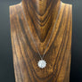 Mother of Pearl disc Necklace - sterling silver - Renee Piatt Collection