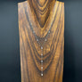 Pavé cz diamond shaped Y necklace - sterling silver - Renee Piatt Collection