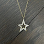 Pavé star necklace - gold vermeil - Renee Piatt Collection