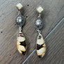 peanut jasper earrings - silver - Renee Piatt Collection