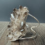 Smoky Quartz cuff bracelet - Silver - Renee Piatt Collection