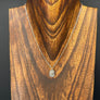 Tiny tag necklace - silver, gold - Renee Piatt Collection