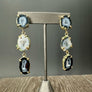 Triple Geode Earring - Gold Tone - Renee Piatt Collection