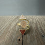 Triple Geometric Druzy Ring - Gold Tone - Renee Piatt Collection