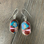 Turquoise composite Gemstone Earrings - sterling silver - Renee Piatt Collection