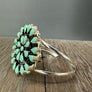 Turquoise howlite Cuff bracelet - silver tone - Renee Piatt Collection