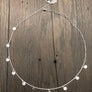 Small dangling coin necklace - 6mm