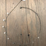 Small dangling coin necklace - 6mm