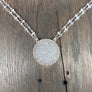 Druzy Full Moon necklace