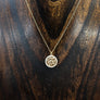 Symbols amulet coin layering necklace