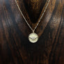 Bee coin layering necklace - gold vermeil