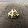 Bouquet of Flowers pavé cz ring - silver and gold