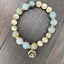 Gemstone single bracelet - gold