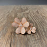 Clover cluster ring - silver, rose gold