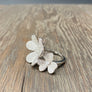 Clover cluster ring - silver, rose gold