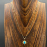 Turquoise howlite star necklace - gold vermeil
