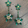 Double Star earring - gold and silver