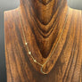 Crescent moon and star accented "Moon Phases" necklace - sterling, gold