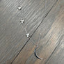 Crescent moon and star accented "Moon Phases" necklace - sterling, gold