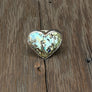 Gemstone heart rings - sterling silver